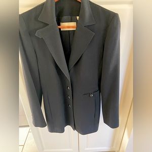 Dana Buchmann gorgeous black wool jacket size 2
